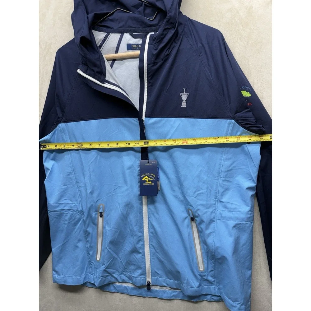 NWT Polo Ralph Lauren 121 Torrey Pines US Open Marshal Jacket Women XL Blue Golf